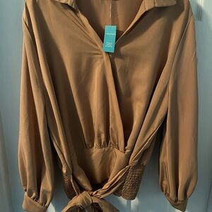 Maurice’s tie front blouse 1x